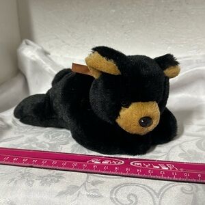 Black and Brown Plush Bear